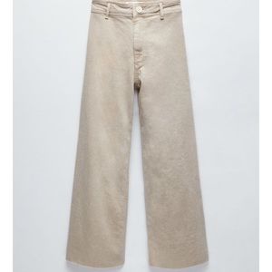 Zara Marine Straight Jeans in Stone Size 30
